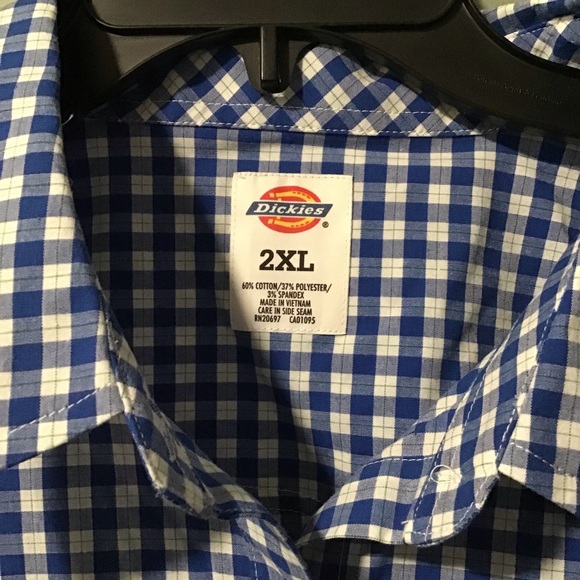 Dickies Women Stretch Short Sleeve Poplin Shirt Size 2XL NWT - Picture 2 of 8